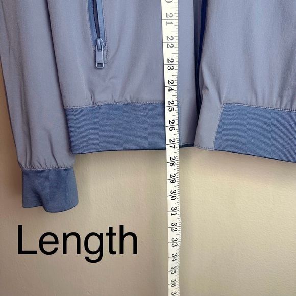 Zara Men’s Lightweight Bomber Jacket Light Blue Sz L - Picture 6 of 10